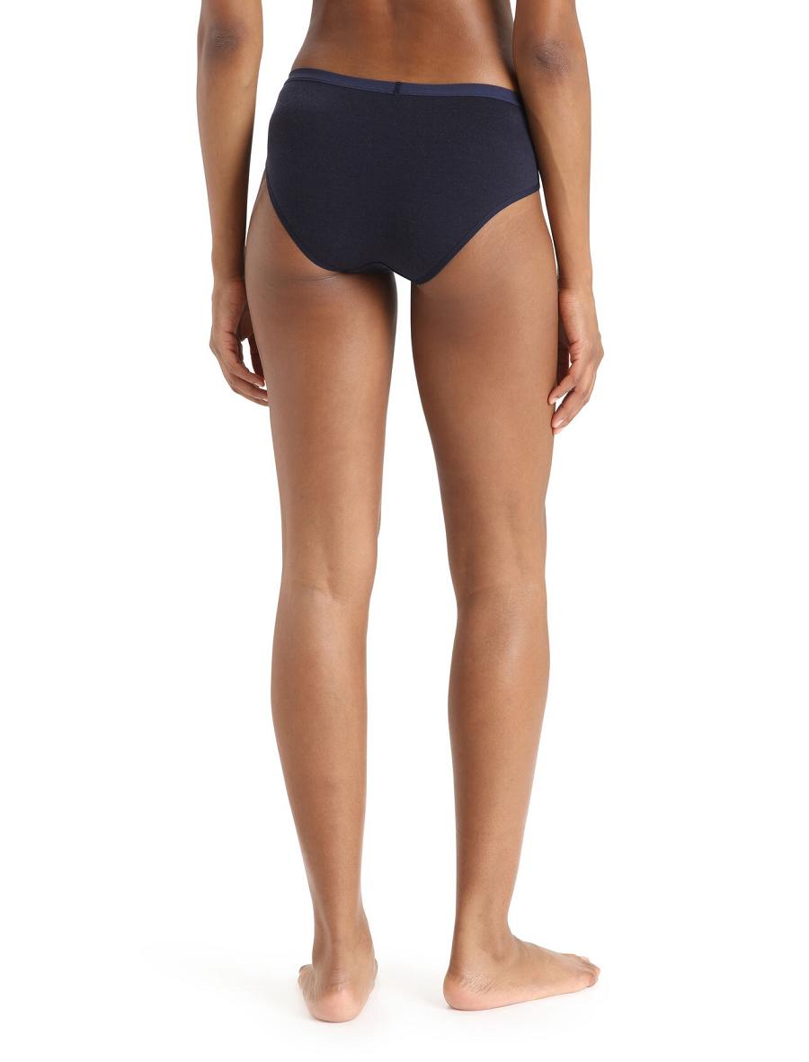 Sous Vêtement Icebreaker Merino Siren Hipkini Briefs Femme Bleu Marine | FR 1727TCEV